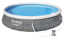 Bestway Fast Set Ratan medence 3,96 x 0,84 m szűrőberendezéssel Bestway Fast Set Ratan medence 3,96 x 0,84 m szűrőberendezéssel