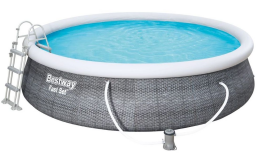 Bestway Fast Set Ratan medence 3,96 x 0,84 m szűrőberendezéssel Bestway Fast Set Ratan medence 3,96 x 0,84 m szűrőberendezéssel