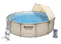 Bestway Power Steel medence tetővel 3,96 x 1,07 cm | szűrőberendezéssel és tartozékokkal Bestway Power Steel medence tetővel 3,96 x 1,07 cm | szűrőberendezéssel és tartozékokkal