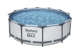 Bestway Steel Pro MAX medence 3,66 x 1 m | szűrőberendezéssel és létrával Bestway Steel Pro MAX medence 3,66 x 1 m | szűrőberendezéssel és létrával