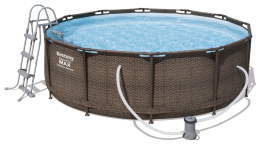 Bestway Steel Pro MAX medence 3,66 x 1 m | szűrőberendezéssel és létrával Bestway Steel Pro MAX medence 3,66 x 1 m | szűrőberendezéssel és létrával