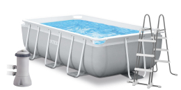 Intex Prism Frame medence 3 x 1,75 x 0,8 m szűrőberendezéssel és létrával Intex Prism Frame medence 3 x 1,75 x 0,8 m szűrőberendezéssel és létrával