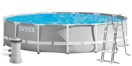Intex Prism Frame medence 4,57 x 1,07 m komplett medence szett Intex Prism Frame medence 4,57 x 1,07 m komplett medence szett