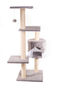 Kaparófa macskáknak Hawaj 112 cm sötétszürke