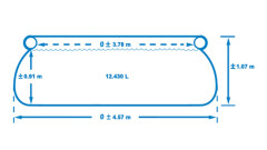 Intex Easy Set medence 4,57 x 1,07 m tartozékokkal és szűrőberendezéssel