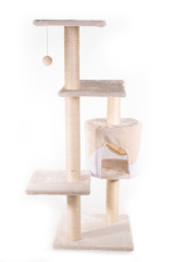 Kaparófa macskáknak Hawaj 112 cm | krémszínű