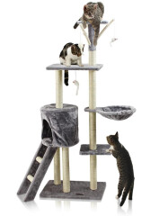 Kaparófa macskáknak Hawaj 138 cm antracit