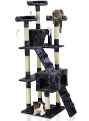 Kaparófa macskáknak Hawaj 170 cm  | sötét szürke