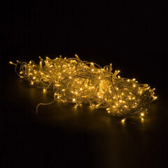 Karácsonyi LED fényfüzér 20 m 200 db dióda távirányítóval | meleg fehér