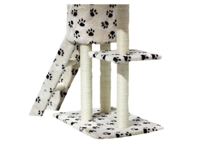 2x Bárszék Hawaj CL-1213 lila Kaparófa macskáknak Hawaj 138 cm tappancs minta