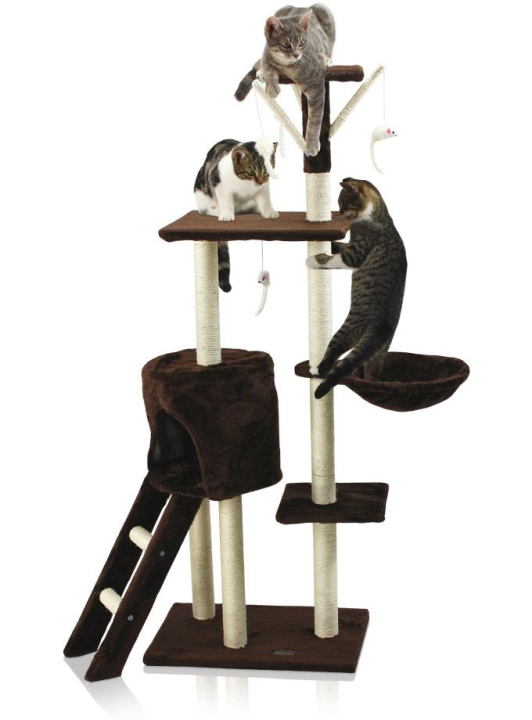 Felfújható masszázsmedence Hanscraft MSpa Camaro P-CA04 Kaparófa macskáknak Hawaj 138 cm sötét barna