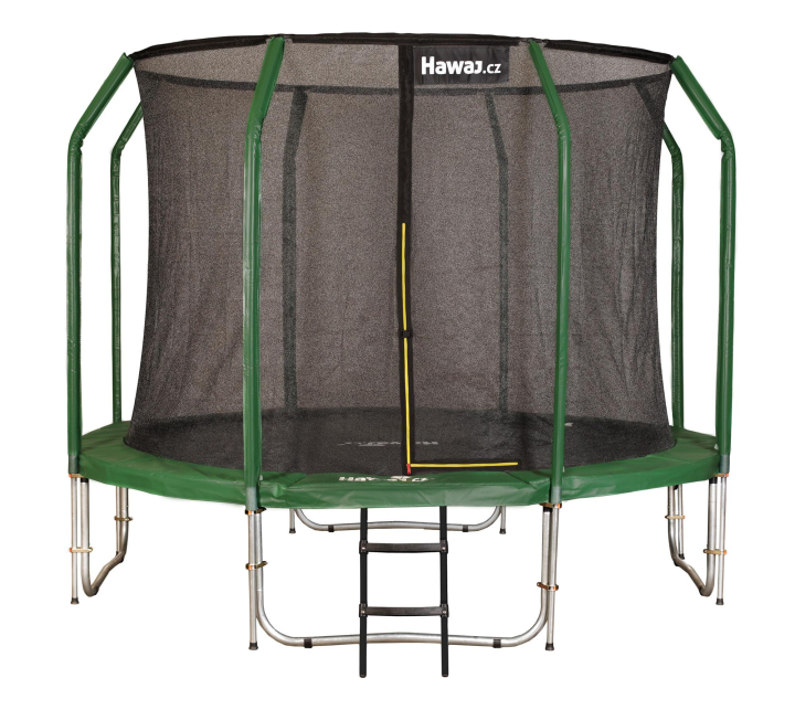 Hawaj 427 cm trambulin belső védőhálóval + létra INGYEN Hawaj 427 cm trambulin belső védőhálóval + létra INGYEN