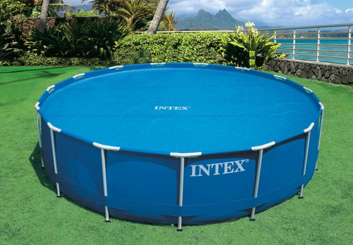 Intex 305 cm szolár medencetakaró - kör alakú, kék