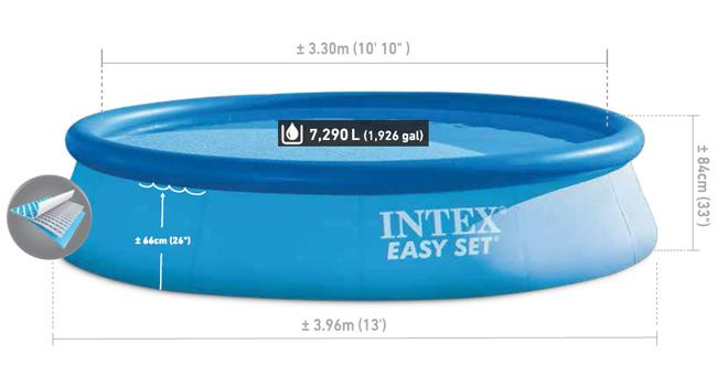 Intex Easy Set medence 3,96 x 0,84 m szűrőberendezés nélkül