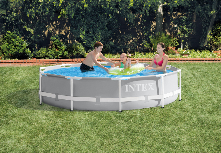 Intex medencetakaró 366 cm Prism Frame medencéhez Intex Prism Frame medence 3,05 x 0,76 m papírbetétes szűrőberendezéssel