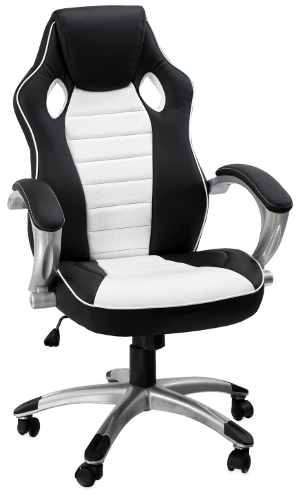 Irodai szék Hawaj fekete-kék Irodai szék Hawaj Racing Deluxe fekete-fehér