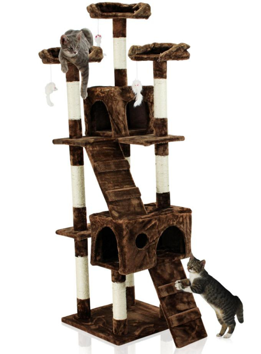 Kaparófa macskáknak Hawaj 170 cm  sötétbarna