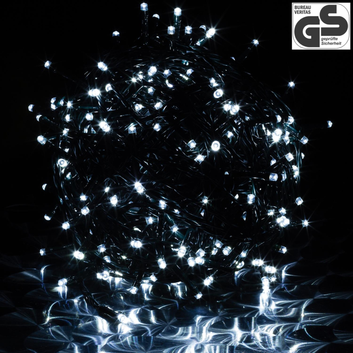 Karácsonyi LED fényfüzér 10 m 100 db dióda - hideg fehér