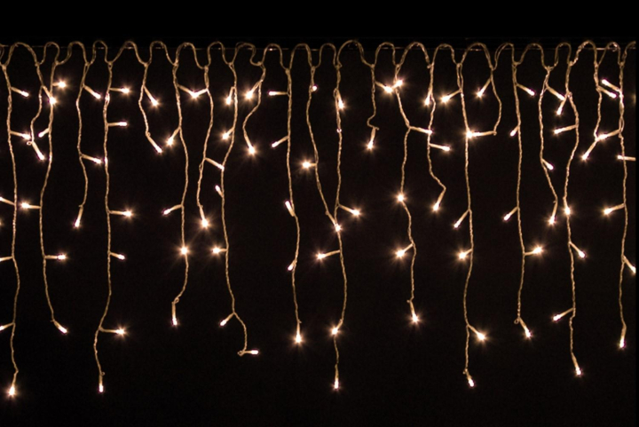 Vánoční LED řetěz déšť  5 m - teplá bílá (200 diod)