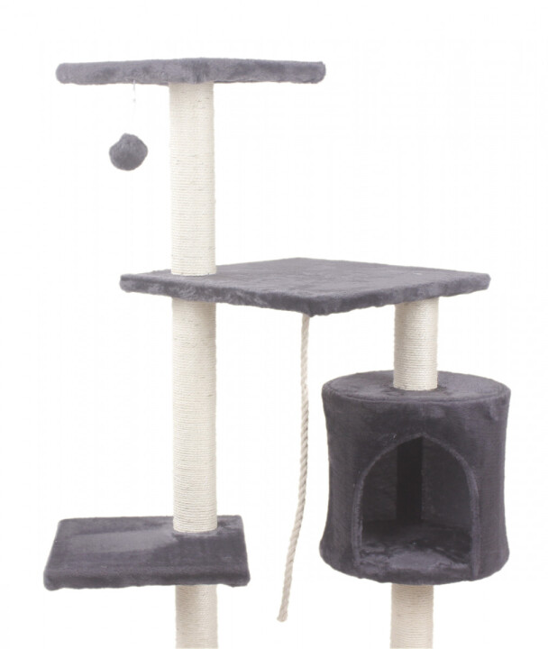 Kaparófa macskáknak Hawaj 112 cm sötétszürke