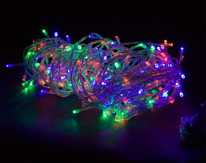 Karácsonyi LED fényfüzér 40 m 400 db dióda, színes